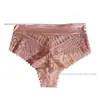 Calcinhas Populares Transfronteiriças com Renda para Mulheres, T-Pants Sexy e Sedutoras, Forro 100% Algodão, Fio Dental Vazado Ligeiramente Transparente