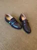 Novedad Primavera 2026 Mocasines Británicos de Estilo con Cinturón para Ir al Trabajo de Tacón Bajo Slip-On Zapatos Perezosos Mocasines