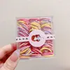 Lindo Set de Gomas para el Cabello para Niños que No Dañan el Cabello, Bandas Elásticas de Alta Elasticidad para Niñas y Bebés, Cuerdas Pequeñas para el Cabello del Tamaño de un Pulgar