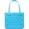 Essencial de verão estilo férias bolsa de praia eva bolsa com furos para natação ao ar livre compras bolsa de mão pequena e fresca da Coreia do Sul