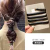 Accesorios para el cabello de cuero estilo coreano banda para el cabello de corbata de cuero diadema para el cabello de mujer coleta baja de alta gama alambre de hierro tocado cuerda para el cabello cuerda para el cabello cubierta de cuero
