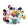 Cuentas de criolita transparentes de 8 mm, colores mezclados, superficie lisa, cuentas redondas, accesorios para joyería DIY, accesorios para bolsos de cuentas, pulseras, materiales de accesorios