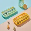 Bandeja Moldeadora de Cubitos de Hielo de Grado Alimenticio para Refrigerador Doméstico, Caja de Almacenamiento de Hielo DIY, Cubitos de Hielo Grandes, Fabricador de Cubitos de Hielo Popular