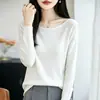 Top Base de Crochê Tricô Ombro Só Estilo Coreano Feminino 2026 Inverno Manga Longa Suéter Pulôver Transfronteiriço