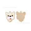 Liga Gota de Óleo Pet Cachorro Fofo Joias Pingente DIY Brincos Colar Acessórios Pingente de Chaveiro Feito à Mão