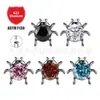 Jiangtai F136 Joyería de Aleación de Titanio Aretes de Mariquita con Circonita, Joyería para Piercing Corporal de Aleación de Titanio de Venta Caliente Transfronteriza Tornillos para Oreja