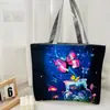 Bolso de Hombro Nuevo Estampado, Bolso de Lona para Mujer de Mano, Bolso Tote Estilo Coreano de Gran Capacidad, Bolso Artístico para Estudiante