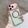 Adequado para capa de telefone magnética fosca Apple 17 com padrão de CD, iPhone 16 Pro Max à prova de choque, bloqueio de cores, capa protetora com sensação de pele