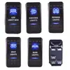 Interruptor basculante On-Off de 2P-8P con LED de doble luz, interruptor eléctrico con forma de barco para modificación de coche, barco y yate