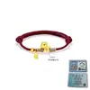 Pulsera Roja para el Año del Caballo, Plata Pura 999, Buena Suerte y Riqueza, Regalo de Año Nuevo, Pulsera Hecha a Mano de Hilo Rojo