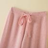 Pantalones de Punto de Lana Nube de Pierna Ancha para Mujer Otoño e Invierno 2025 Nuevo Estilo Ropa Exterior Punto Largo al Piso Cintura Alta Drapeados Rectos