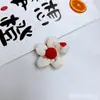 Acessórios para Joias DIY Estilo Coreano Tecido de Morango Botões Florais Costurados à Mão Pequena Flor de Cinco Pétalas Acessórios de Cabelo Materiais Acessórios para Sapatos e Roupas