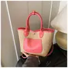 Bolso de Mano Tejido de Gran Capacidad Transfronterizo para Mujer 2026 Nuevo Estilo de Moda Bolso de Hombro para Viajes Cotidianos Bolso de Paja Estilo Vacaciones en la Costa