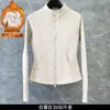Jaqueta de Yoga com Forro de Fleece Gola Alta Zíper Corte Slim Manga Longa Outono Inverno Fitness Corrida Top Emagrecedor Aquecimento Jaqueta Esportiva