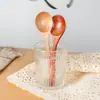 Colher Nanmu para Comida de Bebê Colher de Arroz Infantil Colher de Madeira Doméstica Ecológica Utensílios de Mesa Atacado