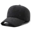 Chapéus de inverno para homens de meia-idade e idosos, chapéu de couro forrado com fleece quente para o papai, boné de beisebol espessado à prova de frio para o vovô