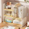 Divisor de estante de escritorio, soporte para libros, estante de almacenamiento para materiales de estudio de estudiantes, organizador de archivos para escritorio de oficina
