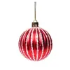 Colgante de bola de Navidad pintada a mano transfronterizo, plástico chapado, bola de calabaza de 6 cm, decoraciones para árbol de Navidad en stock