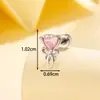 Henson Varilla de Tornillo de Acero de Titanio Clavo de Oreja Rosa con Lazo de Amor Joyería para Perforación de Cartílago de Chica Avanzada