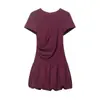 Comercio Exterior Transfronterizo Ropa de Mujer Novedades Primavera 2026 Moda Estilo Europeo y Americano Vestido de Manga Corta con Forma de Globo 2268541