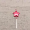 Velas em Formato de Coração Estrela Sem Fumaça Cera de Soja de Grau Alimentício Decoração de Festa de Primeiro Aniversário de Bebê Topper de Bolo Decoração Atacado
