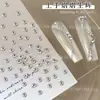 Super Brillante Nuevo Mini Base Plana Pequeño Redondo Imitación Diamante Chino 33 Multifacético Brillante No Se Cae Blanco Diamante Decoraciones para Uñas