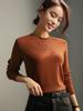 Camiseta Base Negra de Cuello Redondo para Mujer, Nuevo Estilo Verano y Primavera 2026, Camiseta Popular de Algodón Modal de Principios de Primavera, Top Adelgazante