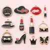 Accesorios de Joyería Estilo Chanel Transfronterizos DIY Europeos y Americanos, Pulseras, Collares y Colgantes de Aleación Esmaltada Incrustados con Diamantes