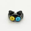 Nuevo anillo de moda personalizado con diseño de animal, anillo de dedo con diseño de nicho, divertido y adorable anillo de gato monstruo para mujer.