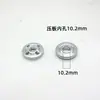 Amoladora angular placa de presión de hierro puro agujero interior 10,2 mm placa de sujeción accesorios para amoladora angular máquina pulidora fijación ranura 12,3 mm