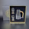 Juego de copas de vino de vidrio con lámina de oro, copa de vino pequeña, copa de vino blanco, un juego de papel dorado, copa de vino de alta gama, copa para licores, LOGO publicitario