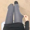Medias Negras Estéticas Gruesas de Primavera y Verano, Leggings Versátiles Negros de Terciopelo Anti-enganche Estilo Jk, Medias de Algodón con Efecto Pierna Desnuda de Otoño e Invierno