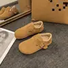 Zapatos Birkenstock todo incluido estilo japonés para mujer, nueva colección invierno 2026, retro, forrados de felpa, cálidos, botas de nieve, pantuflas esponjosas estilo Birkenstock