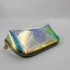 Estuche Sencillo Estilo Coreano Moderno Láser Transparente PVC Bolsa de Cosméticos Cremallera Súper Gruesa Costura Bolsa Lavable