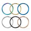 Aço Inoxidável 304 Chaveiro Acessórios de Joalheria Chaveiro Dourado Eletrogalvanizado Preto Argola Chata Abertura Argola Chata