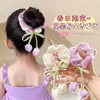 Elástico de Cabelo Tulipa Estilo Coreano de Princesa, Scrunchie Floral, Corda de Cabelo Feminina, Faixa de Cabeça, Acessório de Cabelo Atmosférico, Elástico de Cabelo Infantil