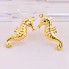 Accesorios para joyería DIY colgante de estrella de mar pequeña de oro real de 18 quilates accesorios hechos a mano de acero inoxidable colgante de collar etiqueta de animal