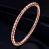 Pulsera de alta calidad para mujer, pulsera de acero de titanio resistente a la decoloración con articulación de bambú para niñas, joyería de acero inoxidable al por mayor