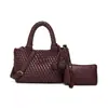 2025 Bolso Nuevo de Alta Gama con Textura Tejido a Mano para Mujer Bolso Personalizado Colgante Cesta de Verduras Bolso
