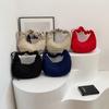 Bolso de Plumas Vintage para Mujer 2025 Primavera Nuevo Bolso Tote de Moda Casual Gran Capacidad Un Solo Hombro Bolso Silla de Montar