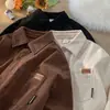 Suministro Directo de Fábrica Camisa de Pana de Manga Larga para Hombre, Nueva Otoño Holgada Retro Americana Ins Tendencia Chaqueta Camisa