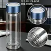 Taza de Té de Regalo con Logo Impreso, Regalo Souvenir, Taza de Agua de Vidrio de Borosilicato Alto Resistente a Altas Temperaturas, Taza Publicitaria, Taza de Vidrio de Doble Pared