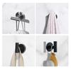 Perchero de acero inoxidable transfronterizo, gancho de baño sin perforaciones, gancho individual de metal resistente para pared de dormitorio