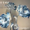 Tienda de flores de papel gigantes a gran escala Meichen decoración de boda accesorios de boda diseño de ventana productos de flores de papel falsas hechas a mano