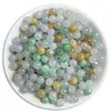 Pulseira Colar de Contas de Jade Grau A Joias Trançadas Contas de Jade Tipo Gelo 5-5,5mm Contas Soltas Atacado de Sihui