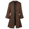 Chaqueta pirata medieval para hombre, estilo steampunk, estilo europeo y americano, disfraz de Halloween para adultos