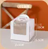Embalagem Personalizável de Fábrica Atacado Grau Alimentício Janela Caixa de Embalagem para Bolo de Aniversário Caixa para Mousse Sobremesa Confeitaria
