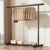 Arara de chão para roupas para uso doméstico no quarto, simples e espessa, adequada para varanda, arara de roupas interna móvel