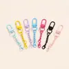 Juego de cadena con pestillo de puerta pintado de colores con cierre de langosta, accesorios para joyería DIY, colgantes para muñecas, accesorios para llaveros, venta al por mayor