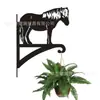 Venta Caliente Transfronteriza Colgador de Pared para Exteriores, Patio, Gancho, Maceta, Comedero para Pájaros, Linterna, Estante de Montaje en Pared, Colgador de Plantas de Metal Negro